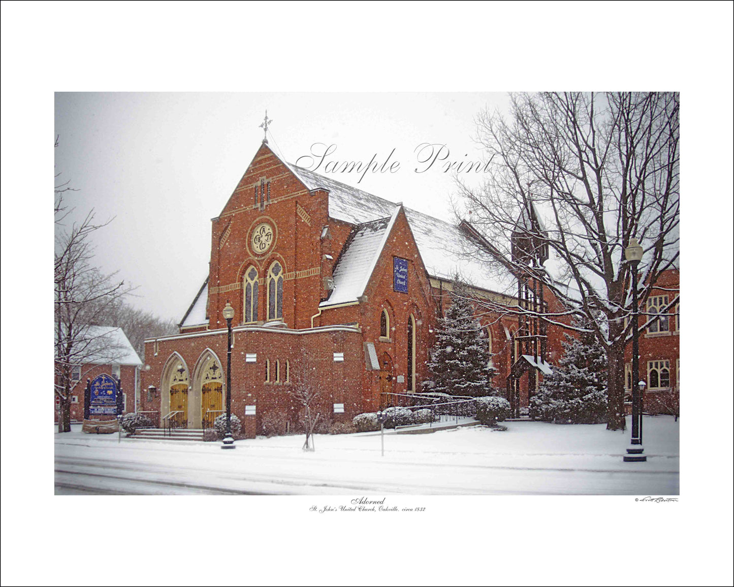 ADORNED - St John's United Church, Oakville circa 1832
