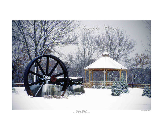 DRIVE WHEEL - Oakville Basket Co.  circa 1800s