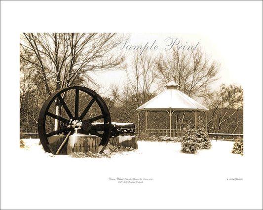 OLD DRIVE WHEEL - Old Mill Parkette, Circa 1870's