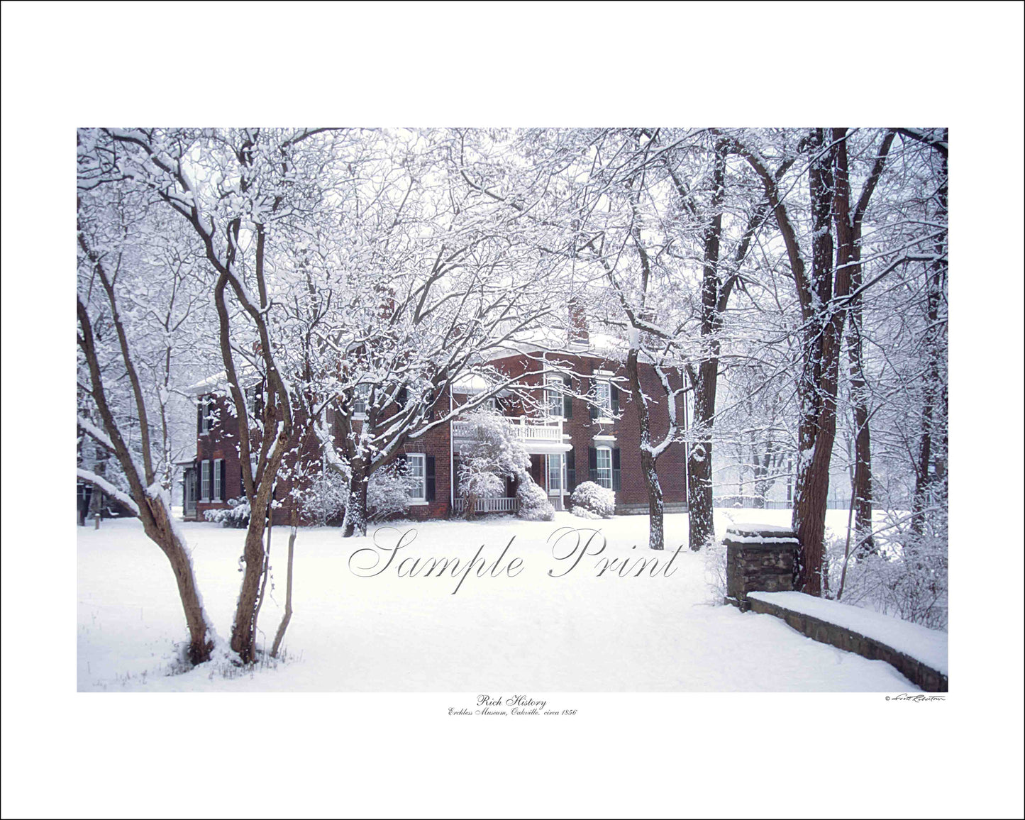 RICH HISTORY - Erchless Museum, Oakville. circa 1856