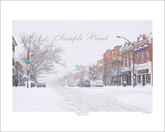 SNOWFALL IN TOWN - Downtown Oakville