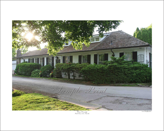 WORN DOORSTEP - Oakville.  circa 1870